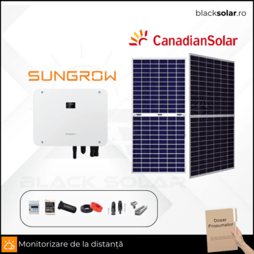 Sistem Fotovoltaic On-Grid Canadian Solar+Sungrow Trifazat 6kw