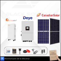 Sistem Fotovoltaic Hibrid Canadian Solar + Deye + Felicity Monofazat 6kw