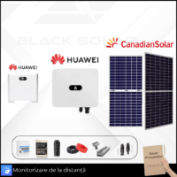 Sistem Fotovoltaic Hibrid Canadian Solar+Huawei+Luna Huawei Trifazat 10kw