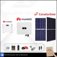 Sistem Fotovoltaic Hibrid Canadian Solar+Huawei+Luna Huawei Trifazat 10kw