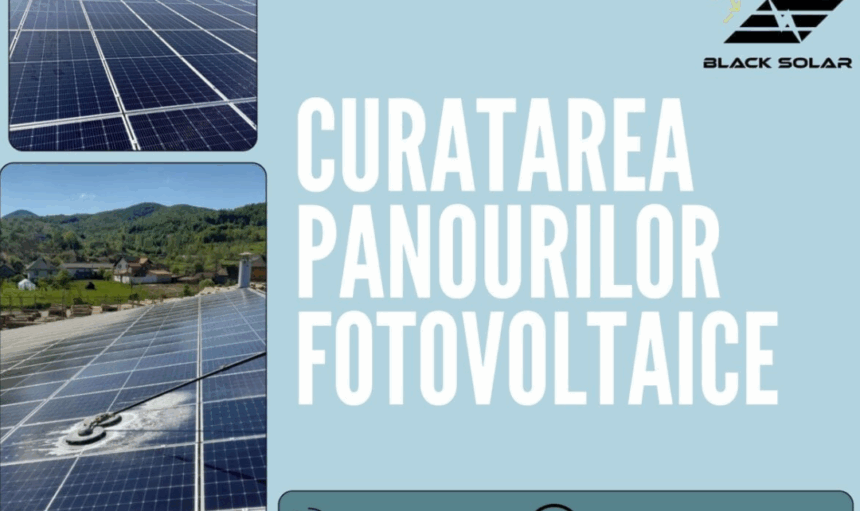 Curatarea panourilor fotovoltaice