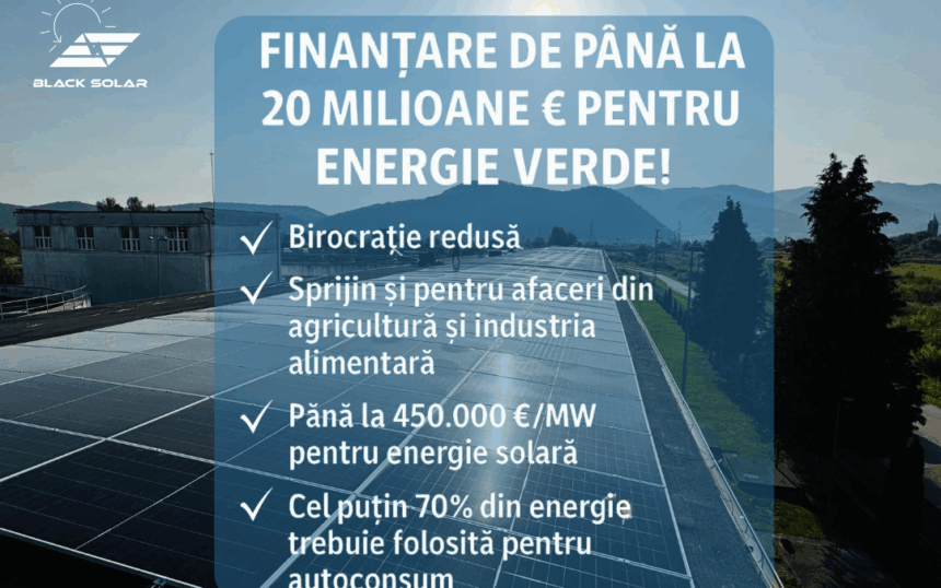 Un nou program de sprijin pentru energia verde buget de 300 milioane de euro finantare pentru companii Un nou program de sprijin pentru energia verde buget de 300 milioane de euro finantare pentru companii