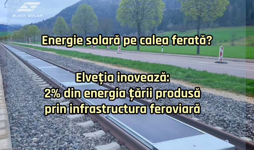 panouri fotovoltaice pe calea ferata
