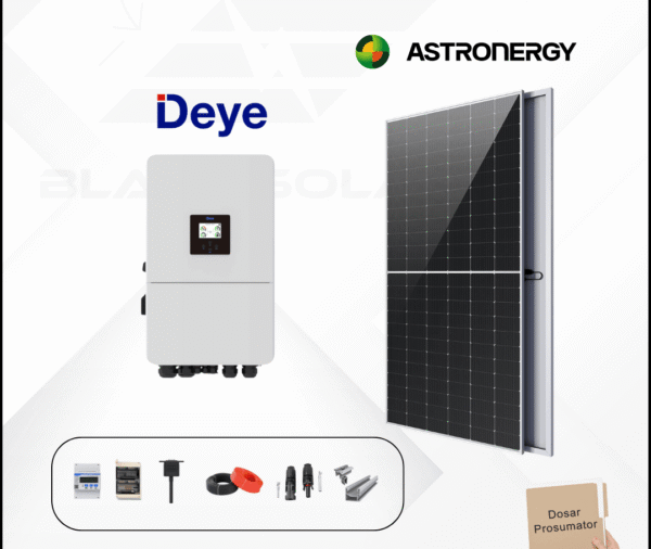 Sistem Fotovoltaic On-Grid Astroenergy+Deye Trifazat 15kw