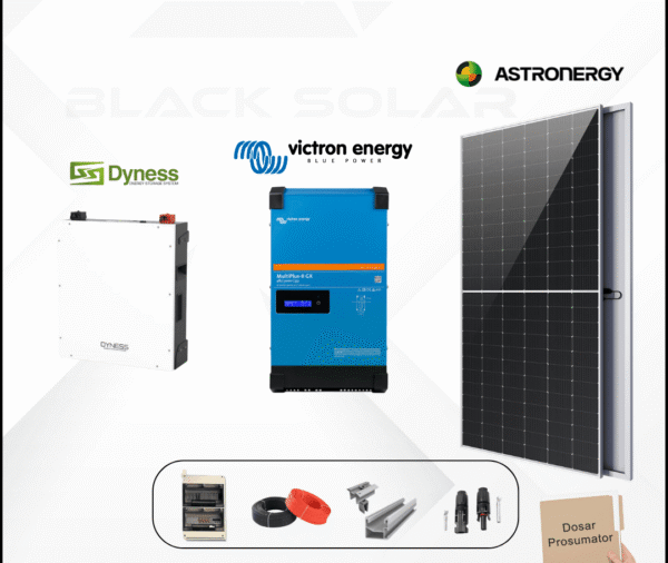 Sistem Fotovoltaic Hibrid Astroenergy+Victron+Dyness Monofazat 5kw