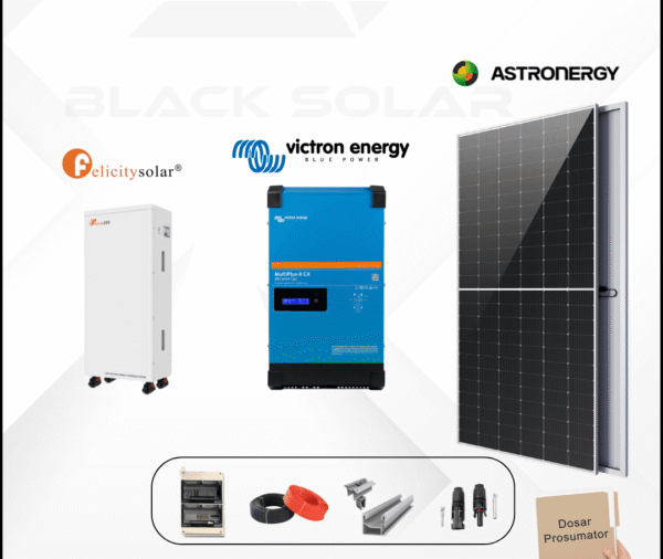 Sistem Fotovoltaic Hibrid Astroenergy+Victron+Felicity Monofazat 5kw