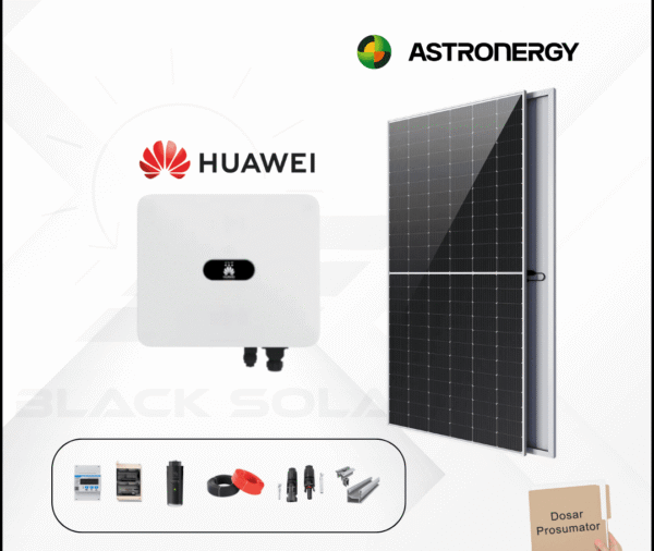Sistem Fotovoltaic On-Grid Astroenergy+Huawei Monofazat 8kw