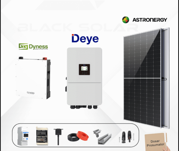 Sistem Fotovoltaic Hibrid Astroenergy+Deye+Dyness Monofazat 8,25kw