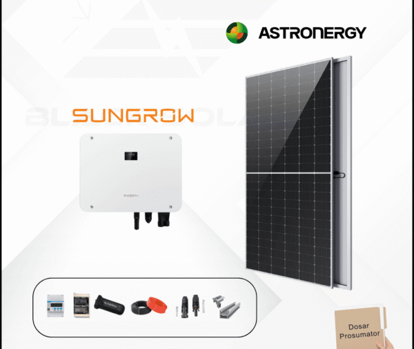 Sistem Fotovoltaic On-Grid Astroenergy+Sungrow Trifazat 6kw