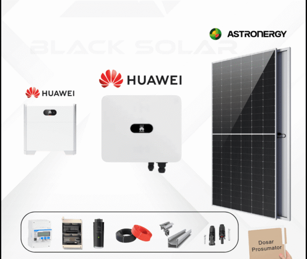 Sistem Fotovoltaic Hibrid Astroenergy+Huawei+Luna Huawei Trifazat 12.13