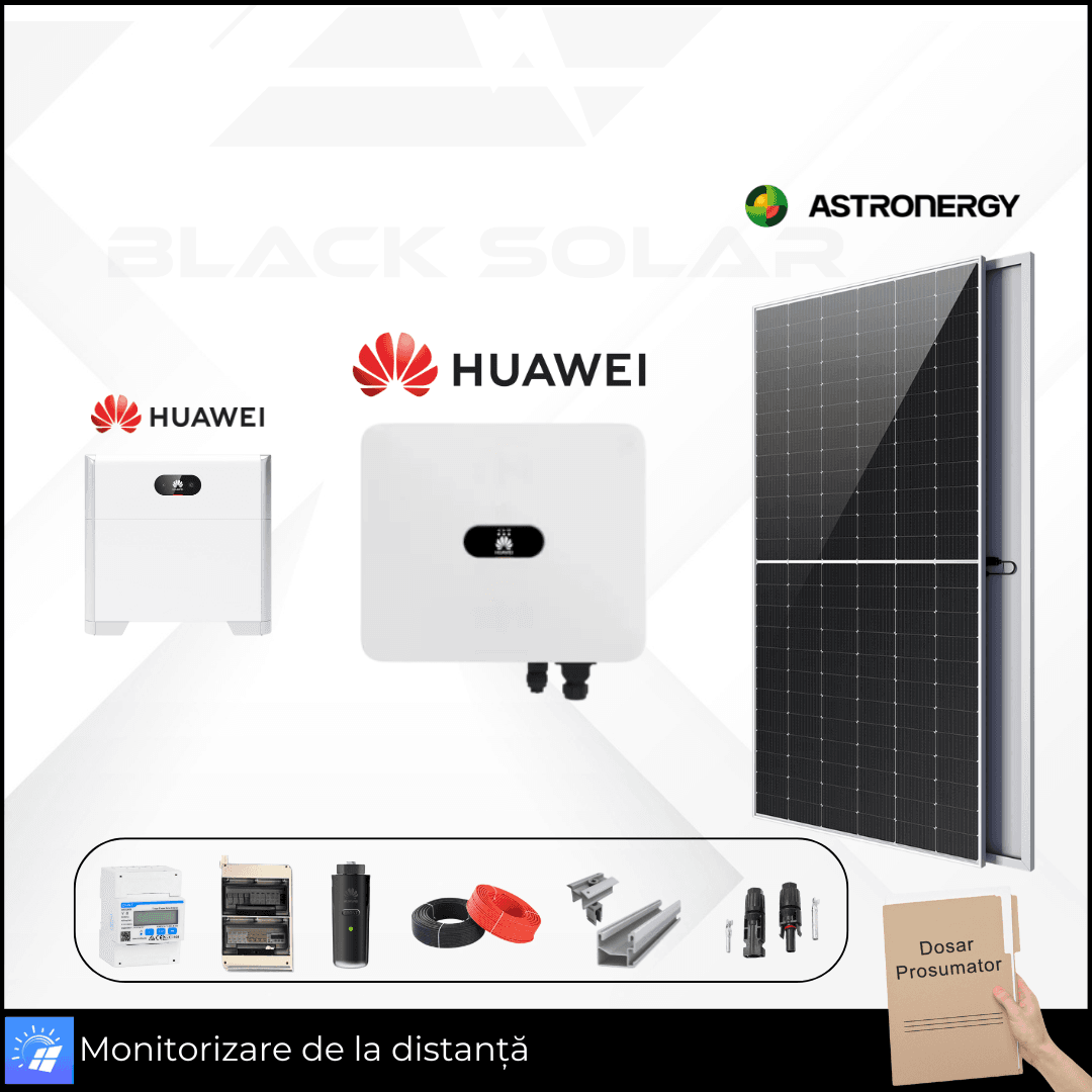 Sistem Fotovoltaic Hibrid Astroenergy+Huawei+Luna Huawei Trifazat 12.13