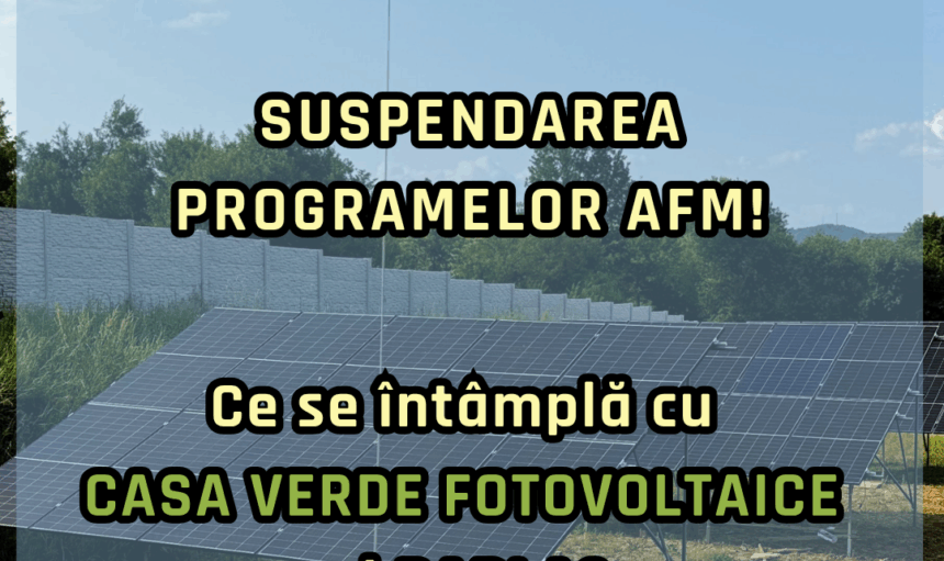Suspendarea programelor AFM