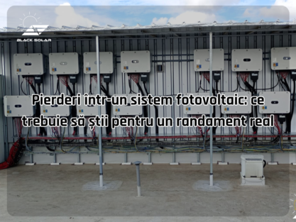 Pierderi într-un sistem fotovoltaic: ce trebuie să știi pentru un randament real