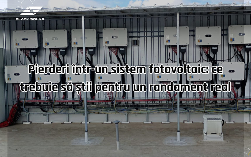 Pierderi într-un sistem fotovoltaic: ce trebuie să știi pentru un randament real