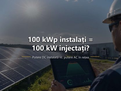 Schema unui sistem fotovoltaic cu limitare a puterii injectate în rețea