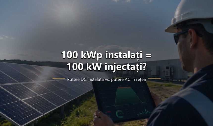 Schema unui sistem fotovoltaic cu limitare a puterii injectate în rețea