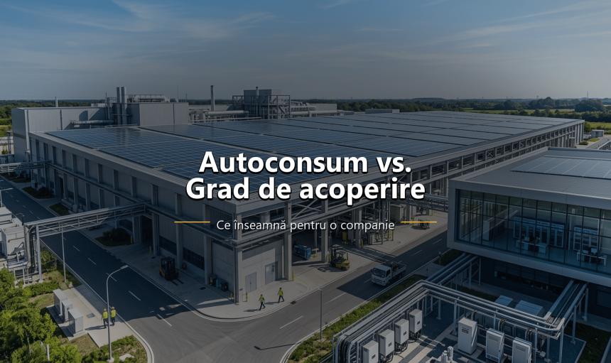 Grafic care compară autoconsumul cu gradul de acoperire a consumului