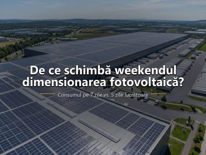 Grafic de consum al unei firme în timpul săptămânii și în weekend