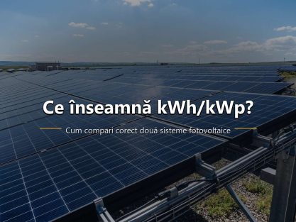 Indicator kWh pe kWp pentru compararea producției a două sisteme fotovoltaice