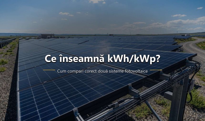 Indicator kWh pe kWp pentru compararea producției a două sisteme fotovoltaice