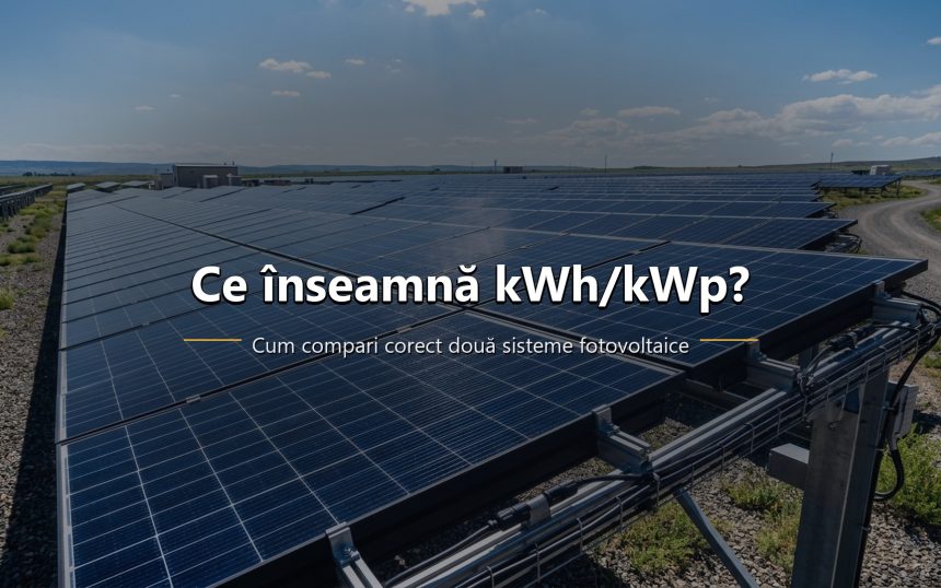 Indicator kWh pe kWp pentru compararea producției a două sisteme fotovoltaice