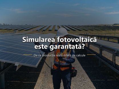 Simulare de producție pentru un sistem fotovoltaic și grafic lunar