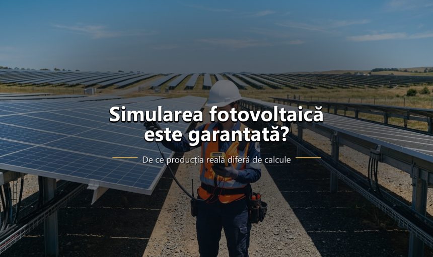 Simulare de producție pentru un sistem fotovoltaic și grafic lunar