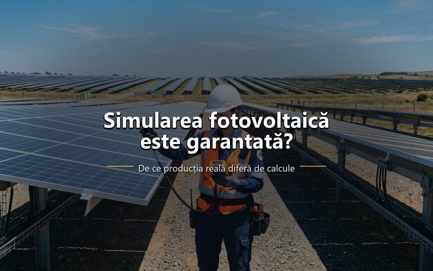 Simulare de producție pentru un sistem fotovoltaic și grafic lunar